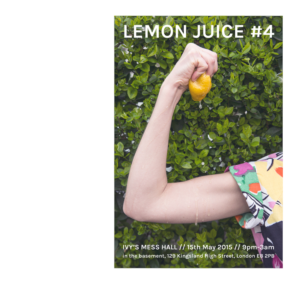 Lemon Juice #4 publicity poster, 2015